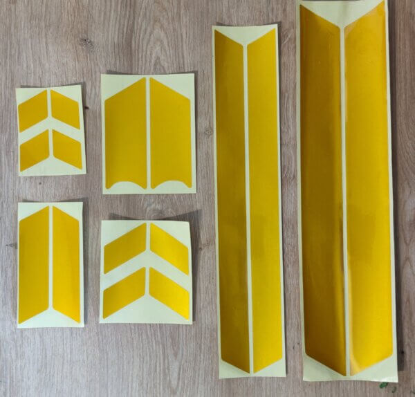 Reflexné nálepky na kolobežku Xiaomi - Image 3